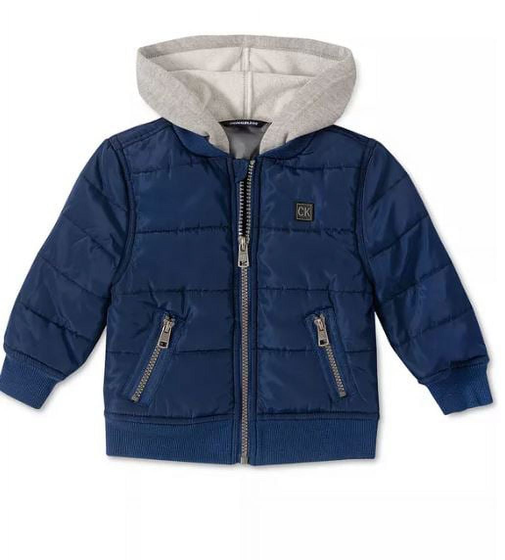 Calvin Klein Navy Baby Boys Layered Look Jacket 18 Months