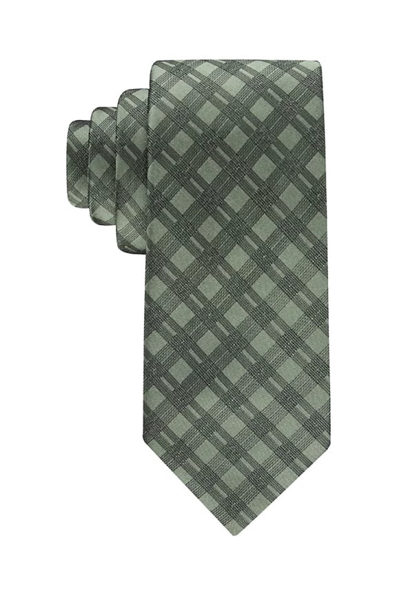 OLIVE GREEN Men's Double-Rail Grid Tie, US One Size