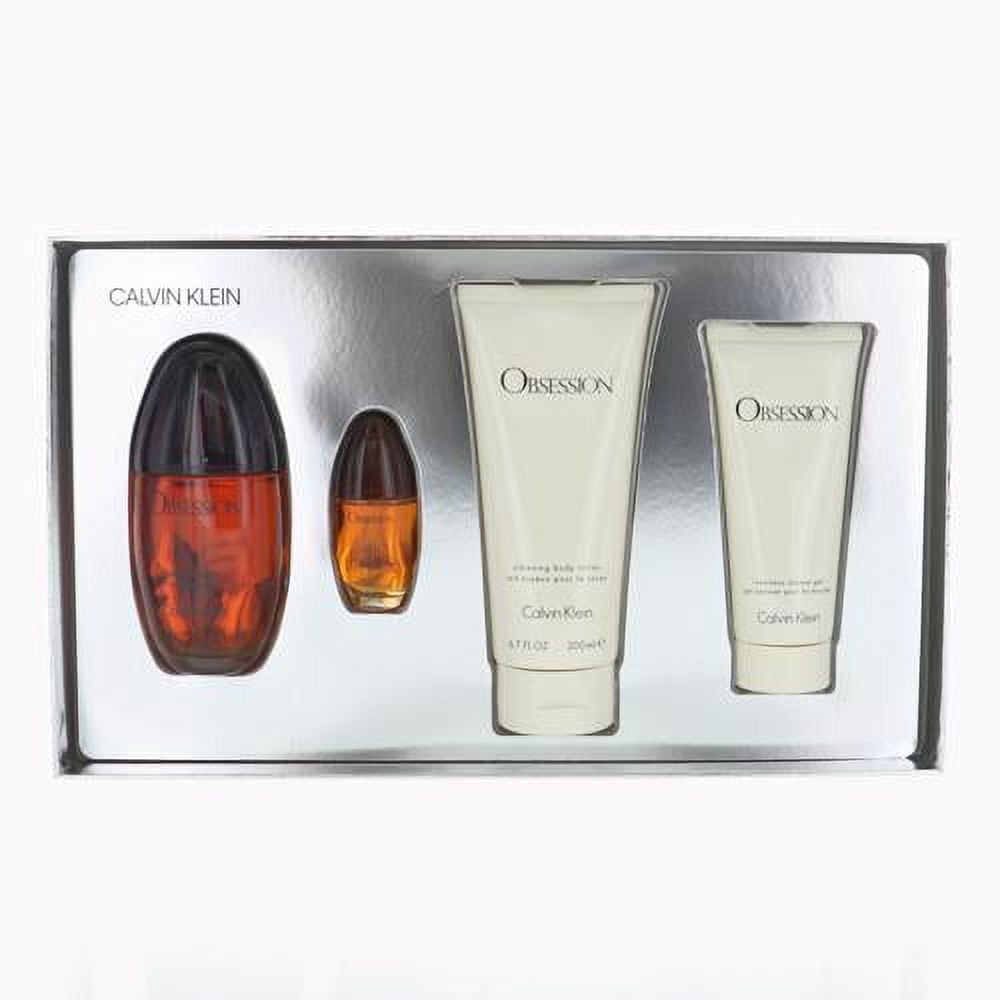 Calvin Klein Obsession Perfume Gift Set for Women, 4 Pieces