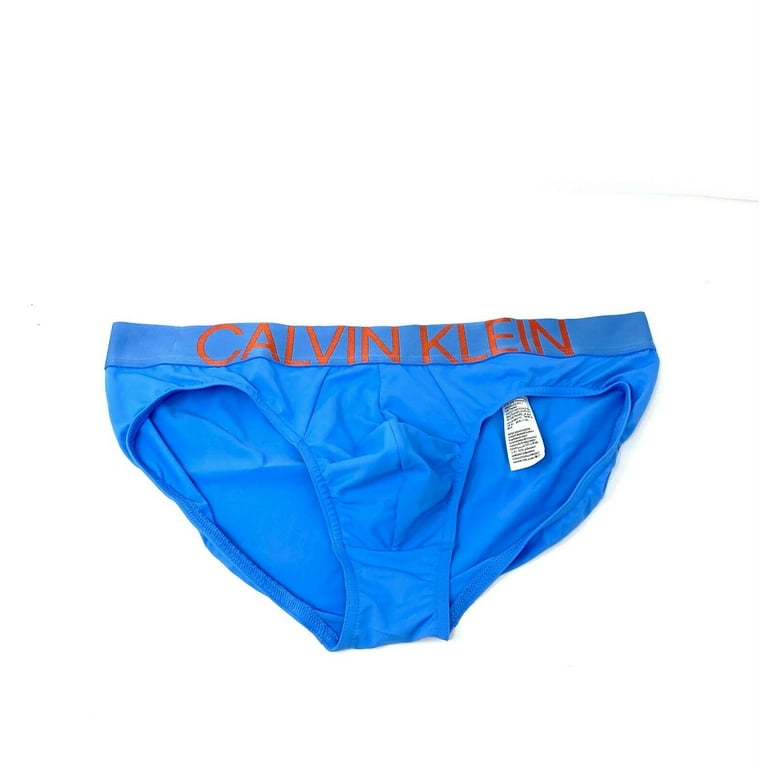 Calvin Klein Original Men s Underwear Microfiber Hip Brief Blue Logo Walmart