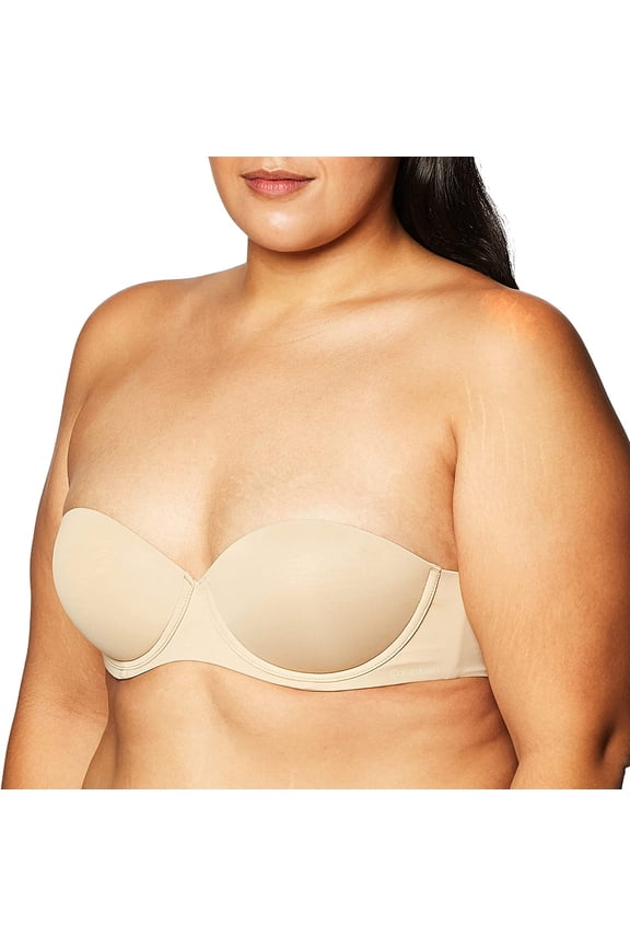 Perfectly Fit Strapless Push Up Bra QF5677 Color: Bare Size: 32 B