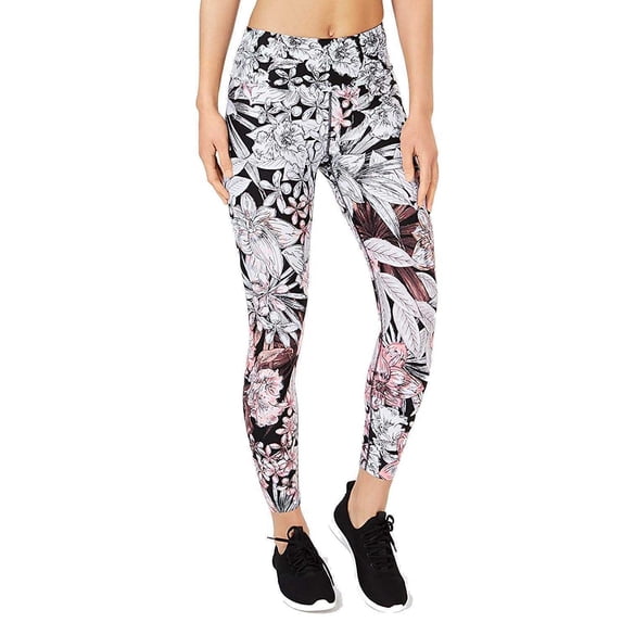 Calvin Klein Performance Bouquet Printed Leggings, Neon Calypso, X-Small