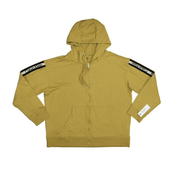 Calvin Klein Performance Full Zip Hooded Logo Tape Sleeve