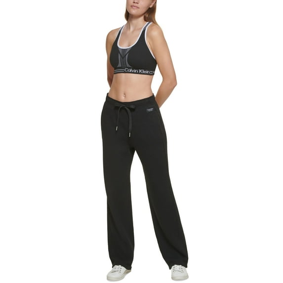 Calvin Klein Performance High Waisted Relaxed Leg Pants Black XS