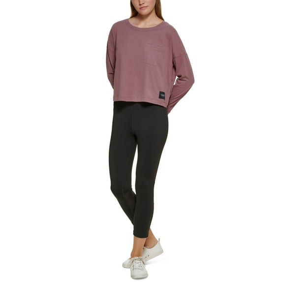 Calvin Klein Performance Long Sleeve Crewneck Tee Java M