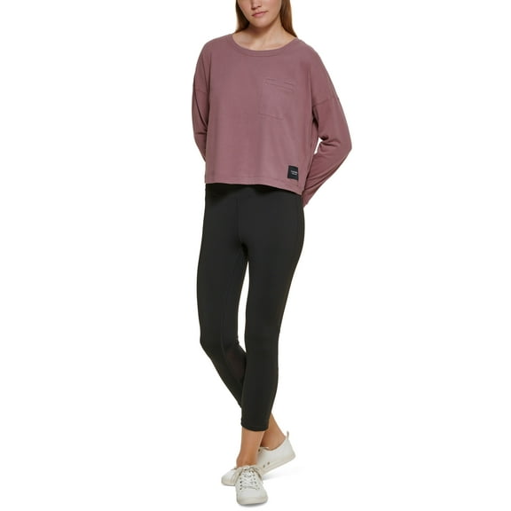 Calvin Klein Performance Long Sleeve Crewneck Tee Java M