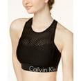 thumbnail image 1 of Calvin Klein Performance Mesh Cross Back Medium Support Sports Bra Black S, 1 of 1