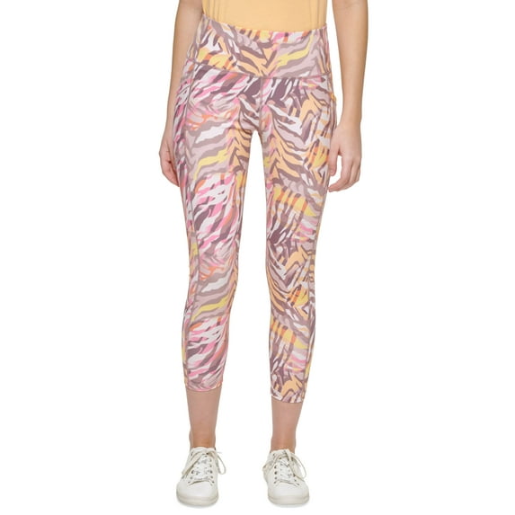 Calvin Klein Performance Printed High Rise 7/8 Leggings Pursuit Sunstone XL