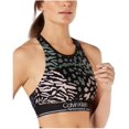 thumbnail image 1 of Calvin Klein Performance Printed Strappy Medium-Impact Sports Bra Tanzania Graphite Combo XXL, 1 of 1