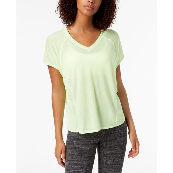 Calvin Klein Performance Relaxed Tie Back T-Shirt Green Glow XL