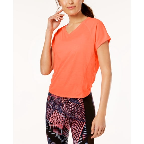 Calvin Klein Performance Relaxed Tie Back T-Shirt Orange Sky 2XL