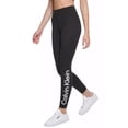 thumbnail image 1 of Calvin Klein Performance Women’s High Rise 7/8 Length Leggings – Active Workout Pants, Black, Large, 1 of 4