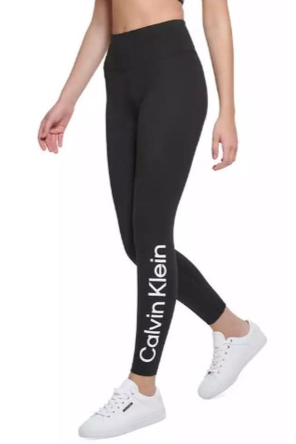 Womens High Rise 7/8 Length Leggings  Active Workout Pants, Black, Large