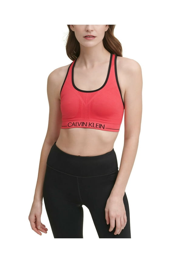 Performance Women's Logo Nylon Stretch Bralette, Orange, XS