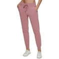 thumbnail image 1 of Calvin Klein Performance Women's Rib-Trim Jogger Pants, Mauve, XL, 1 of 4
