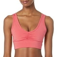 thumbnail image 1 of Calvin Klein Performance Women's Shirred Long Line Bra Top with Removable Cups, Radiance, Medium, 1 of 1