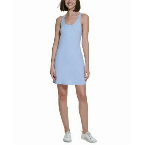 Calvin Klein Performance Women's Side-Pocket Exercise Dress Blue Size XS