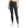 thumbnail image 1 of Calvin Klein Performance Women's Triple Logo High Rise Leggings, Black, XS, 1 of 5