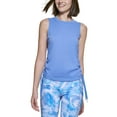 thumbnail image 1 of Calvin Klein Performance Womens Ruched Side Tie Tank Top Hyacinth S, 1 of 1
