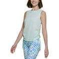 thumbnail image 1 of Calvin Klein Performance Womens Ruched Side Tie Tank Top Refresh L, 1 of 2