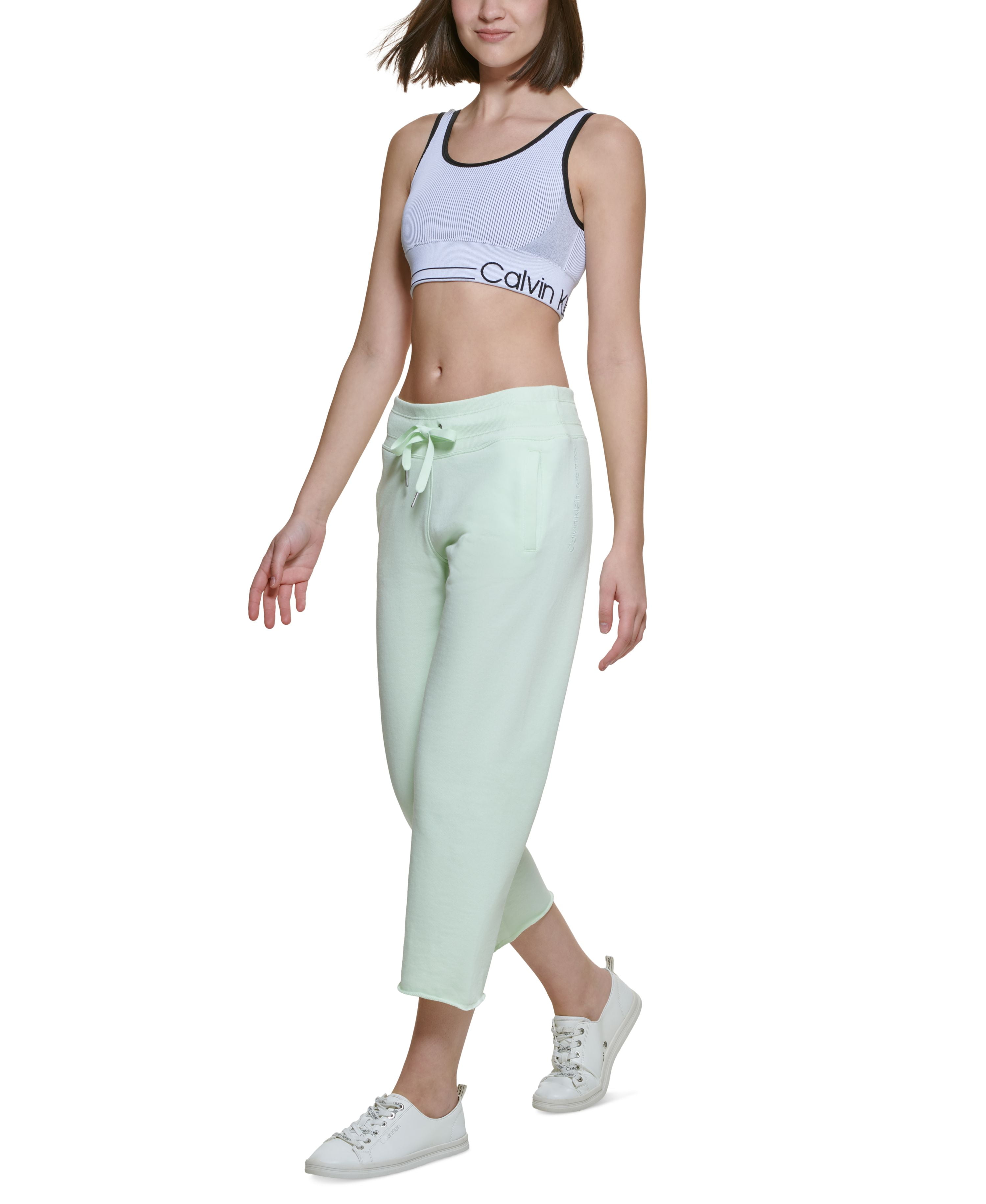 Calvin Klein Women s Ck One Cotton Jogger Sweatpants L Walmart