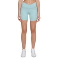 thumbnail image 1 of Calvin Klein Performance Womens Crossover Waist Bike Shorts Sea Level M, 1 of 1