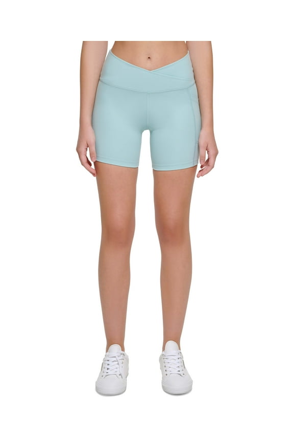 Performance Womens Crossover Waist Bike Shorts Sea Level M