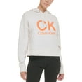 thumbnail image 1 of Calvin Klein Performance Womens Graphic Logo Hoodie Porcelain/Creamsicle L, 1 of 1