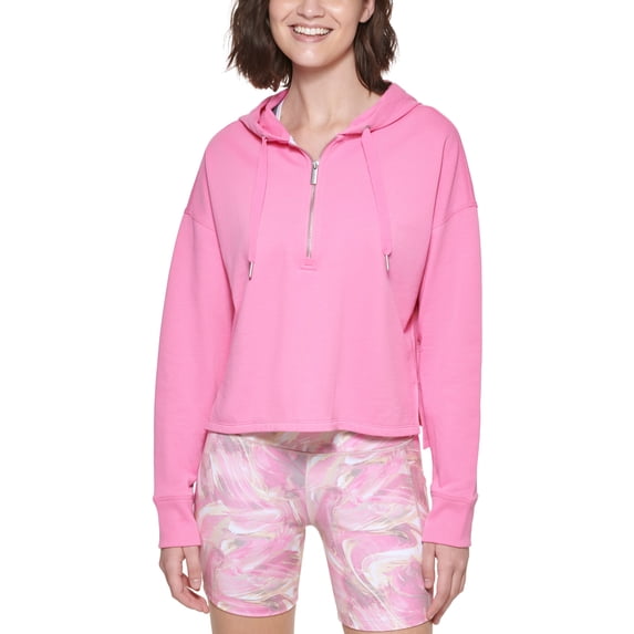 Calvin Klein Performance Womens Half Zip Hoodie Candy S