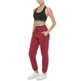 thumbnail image 1 of Calvin Klein Performance Womens Logo Elastic Sweatpant Jogger Chianti/Chalk L, 1 of 1