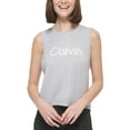 thumbnail image 1 of Calvin Klein Performance Womens Muscle Tank Pearl Grey Heather XS, 1 of 1