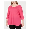 thumbnail image 1 of Calvin Klein Performance Womens Plus Active Cold Shoulder Shirts & Tops, 1 of 2