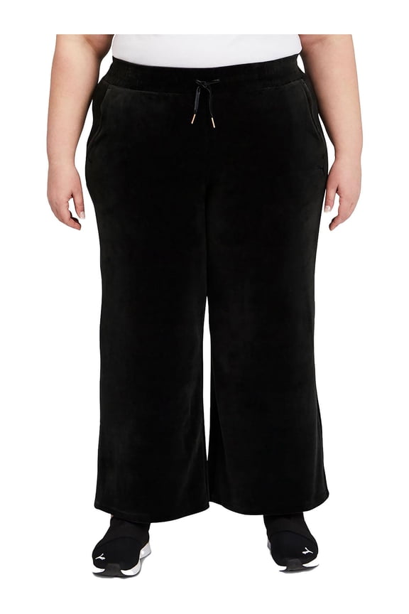 Womens Plus Corduroy High Rise Wide Leg Pants