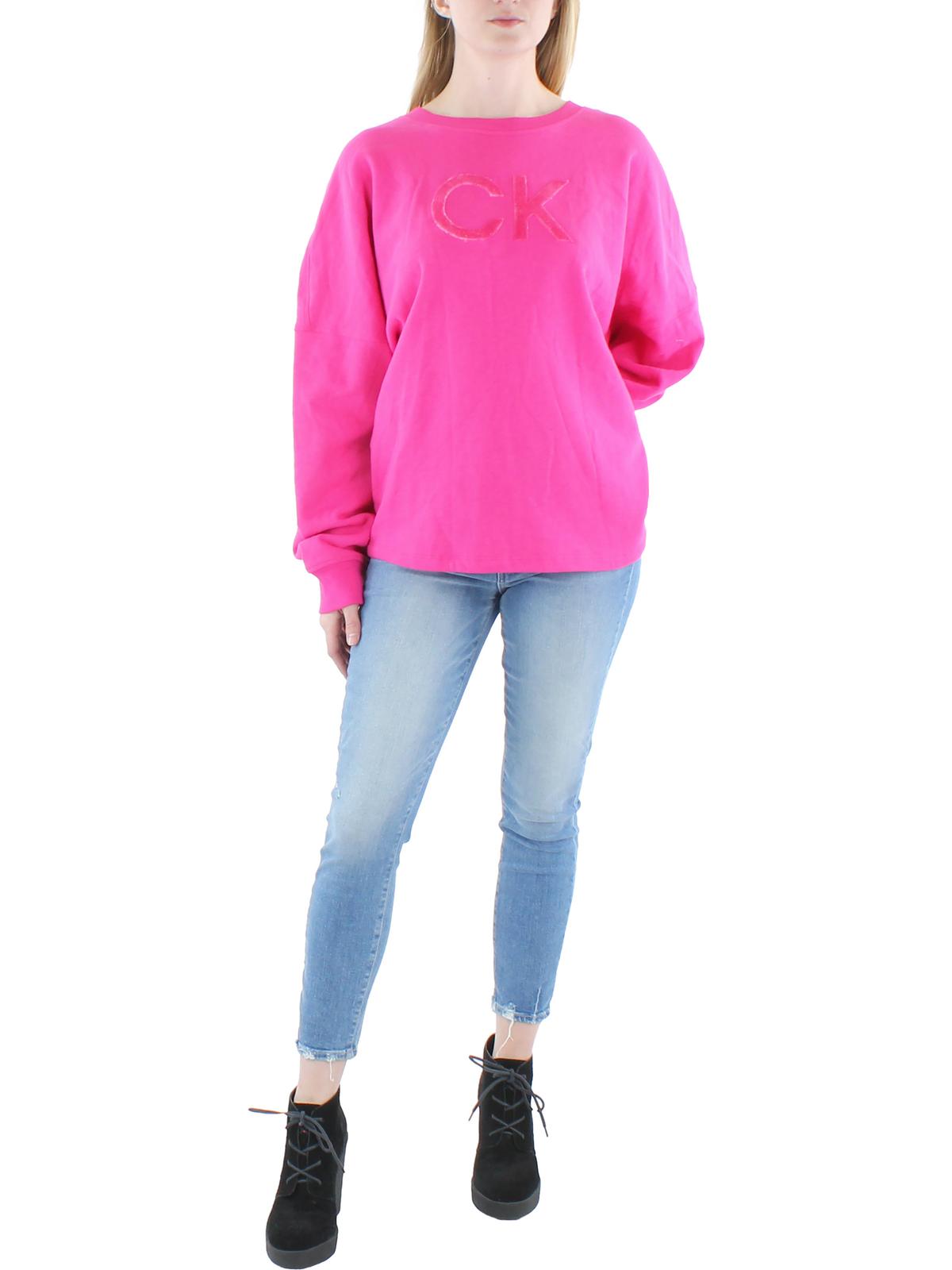 Calvin Klein Performance Womens Plus Crewneck Fitness Sweatshirt Walmart