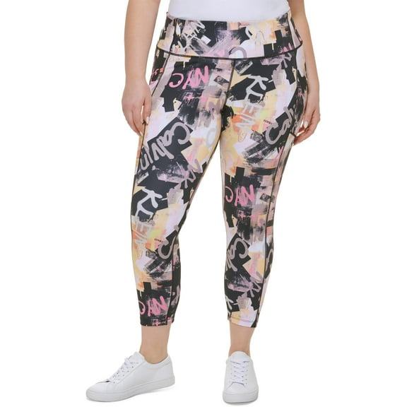 Calvin Klein Performance Womens Plus Fitness Workout Athletic Leggings
