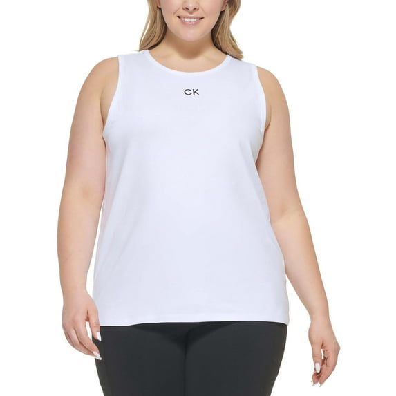 Calvin Klein Performance Womens Plus Fitness Workout Tank Top