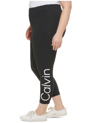 Calvin Klein Womens Performance Logo-Tape Thermal High-Waisted