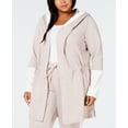 thumbnail image 1 of Calvin Klein Performance Womens Plus Velour Athletic Hoodie, 1 of 2