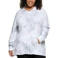 thumbnail image 1 of Calvin Klein Performance Womens Plus Waffle High Low Hoodie, 1 of 1