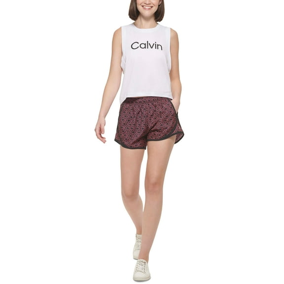 Calvin Klein Performance Womens Printed Shorts Ck Geo Energy XS
