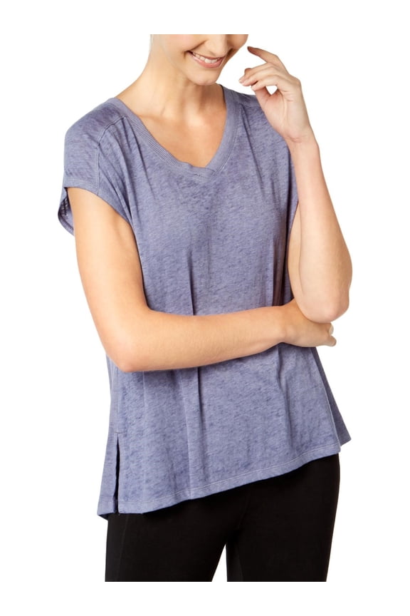 Performance Womens V-Neck Gathered Back T-Shirt