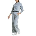 thumbnail image 1 of Calvin Klein Performance Womens Wide Leg Velour Pants Pearl Grey Heather S, 1 of 1