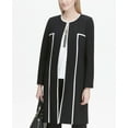 thumbnail image 1 of Calvin Klein Piped Flyaway Topper Jacket Black/Cream 4, 1 of 1