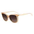 thumbnail image 1 of Calvin Klein Ck4185s-048-55 Women's Square Translucent Peach  Sunglasses, 1 of 2