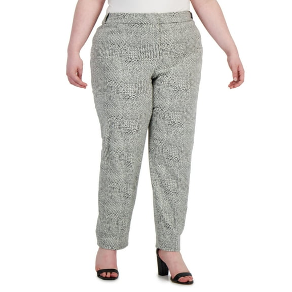Calvin Klein Plus Size Knit Highline Pants Tin Multi 18W
