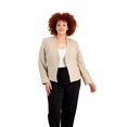 thumbnail image 1 of Calvin Klein Plus Size Open-Front Blazer Wheat/Cream 18W, 1 of 1