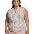 thumbnail image 1 of Calvin Klein Womens Printed Tank Top, Multicoloured, Plus Size, 3X, 1 of 1