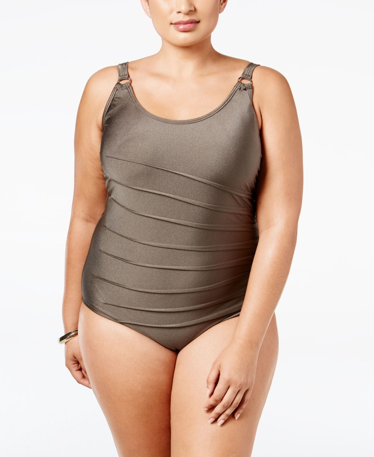 Calvin Klein Plus Size Starburst One-Piece Swimsuit 