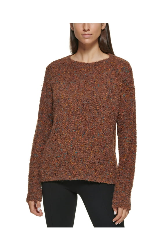 Popcorn Knit Sweater Tobacco L