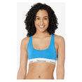 thumbnail image 1 of Calvin Klein Pride Cotton This Is Love Unlined Bralette, Deep Sky Blue, XS, 1 of 2